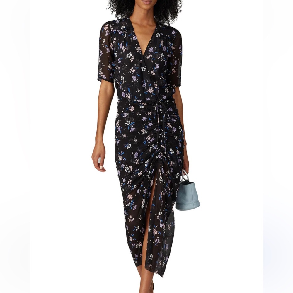Veronica Beard mariposa silk print dress